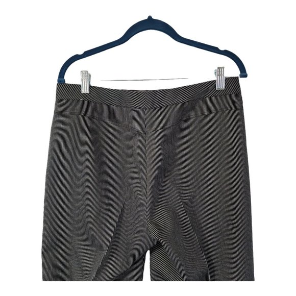 Worthington Women's Stretch Pants Flat Front Ankle Length Size 8 Black Striped - Picture 4 of 10